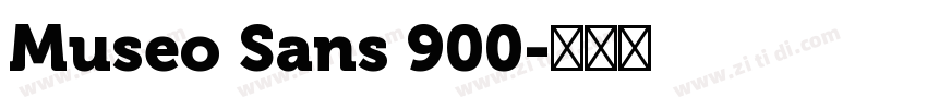 Museo Sans 900字体转换